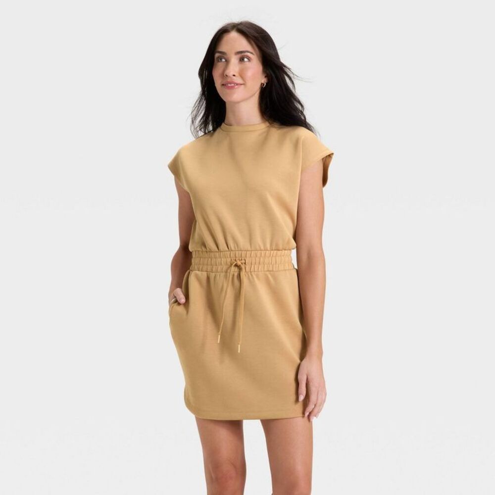 Women's Airy Sleek Dress - All In Motion Tan L